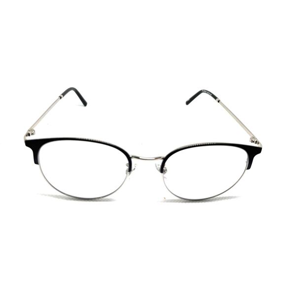 OTTOTO 35-000504 BLACK SILVER EYEGLASSES SUNGLASSES FRAME 52-19-140 - Picture 1 of 3
